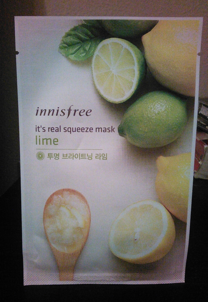 Innisfree lime sheet mask