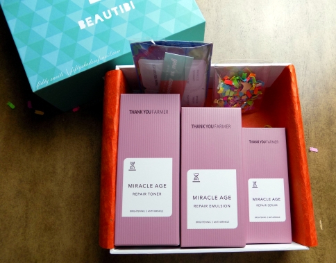 Contents of Beautibi Miracles in May box