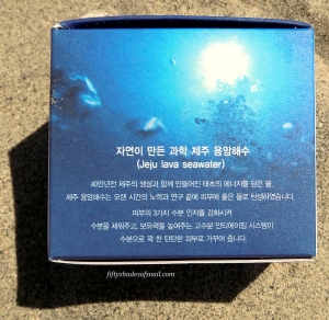 Innisfree Jeju Lava Seawater Cream Korean packaging copy